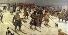 Military Campaign of the Russians in the 16th century 1903. Artist: Sergei Ivanov