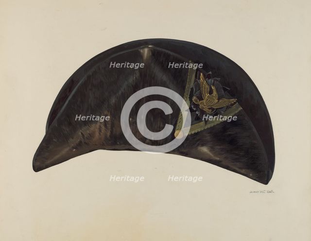 Military Chapeau, 1935/1942. Creator: James Vail.