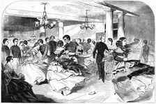 Military Academy, The Hop, Cozzens Hotel 1859.Artist: Winslow Homer