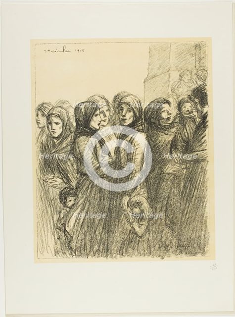 Military Allocation, 1915. Creator: Theophile Alexandre Steinlen.