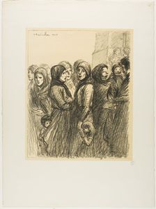 Military Allocation, 1915. Creator: Theophile Alexandre Steinlen