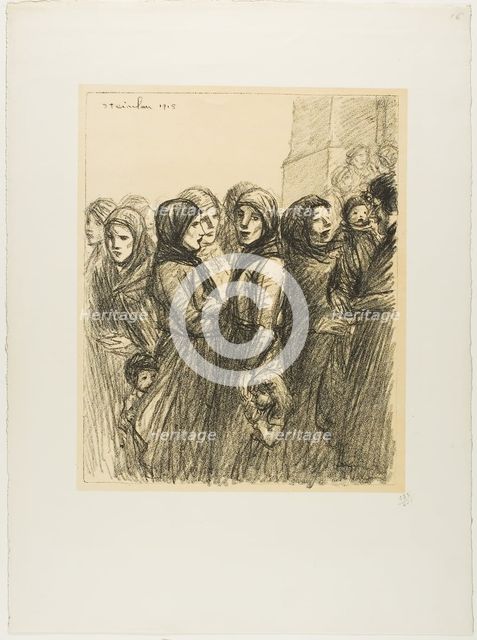 Military Allocation, 1915. Creator: Theophile Alexandre Steinlen.