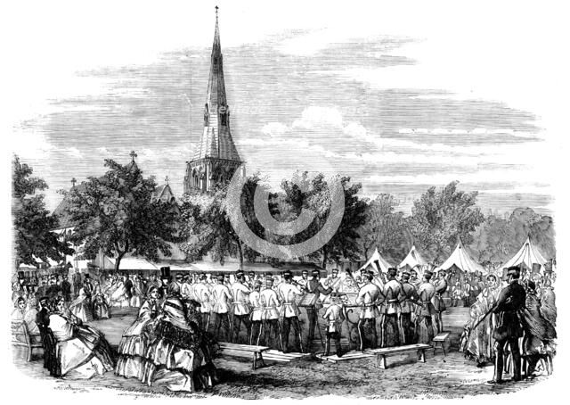 Military Bazaar at Chatham, 1858. Creator: Unknown.