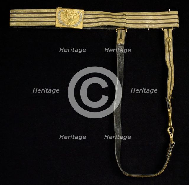 Military belt, American, 1875-80. Creator: Unknown.