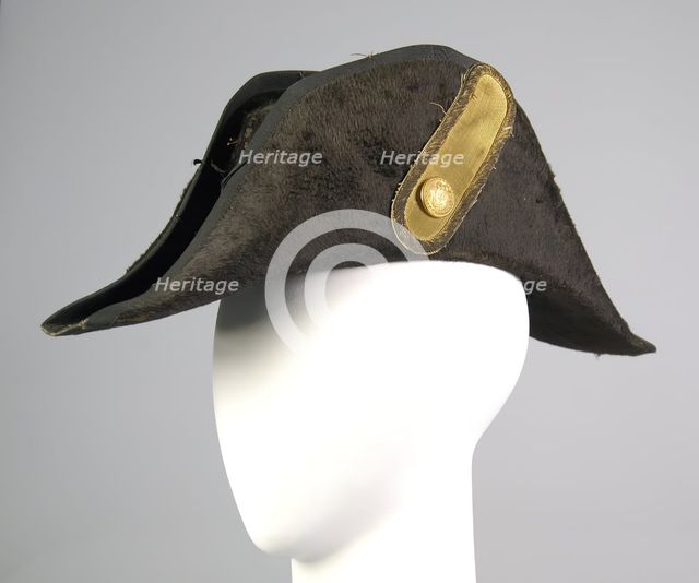 Military bicorne, American, 1875-80. Creator: Bent & Bush.