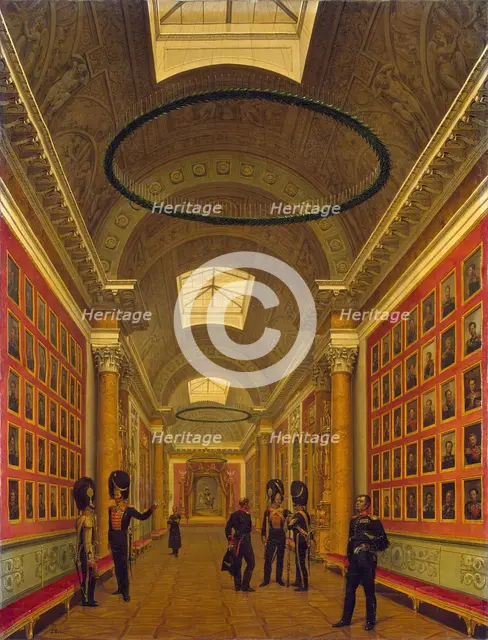 Military Gallery of the Winter Palace, 1829. Creator: Grigory Chernetsov.