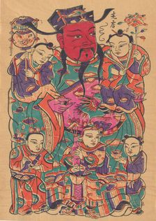 Military door god, early 20th century. Creator: Unknown