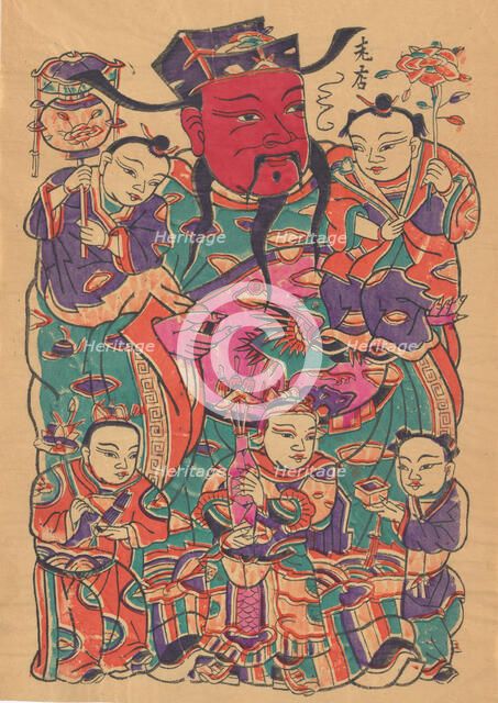 Military door god, early 20th century. Creator: Unknown.