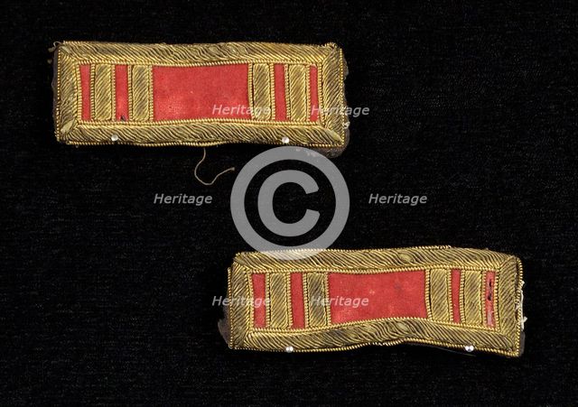 Military epaulets, American, 1864. Creator: Unknown.