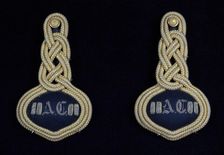 Military epaulets, American, 1875-80. Creator: Unknown