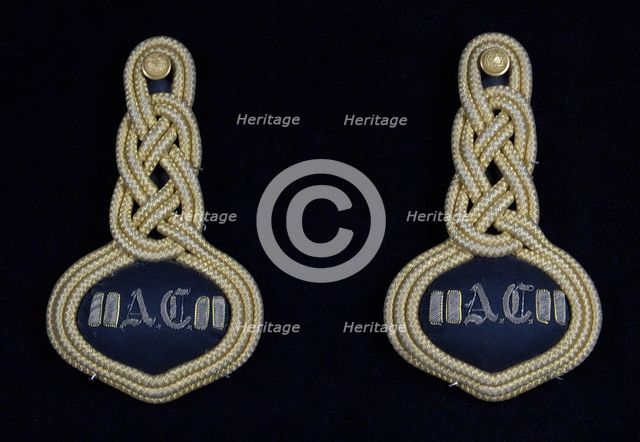 Military epaulets, American, 1875-80. Creator: Unknown.