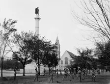 Military exercises in Marion Square, Charleston, S.C., c1907. Creator: Unknown