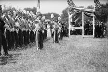 Military Field Mass By Holy Name Soc. of Roman Catholic Church, Corcoran Cadets, 1910. Creator: Harris & Ewing