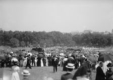 Military Field Mass By Holy Name Soc. of Roman Catholic Church - General View, 1910. Creator: Harris & Ewing