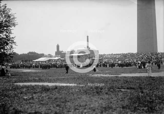 Military Field Mass By Holy Name Soc. of Roman Catholic Church - General View, 1910. Creator: Harris & Ewing.