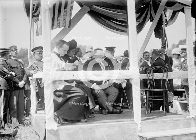 Military Field Mass By Holy Name Soc. of Roman Catholic Church - President Taft; Butt, 1910. Creator: Harris & Ewing.