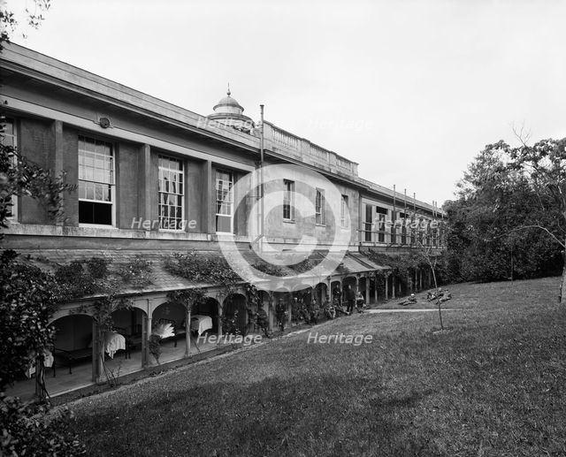 Military hospital at Woburn Abbey, Bedfordshire, July 1915. Artist: H Bedford Lemere.