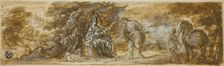 Military Hero Honoring Personification of Rome, 17th century. Creator: Unknown