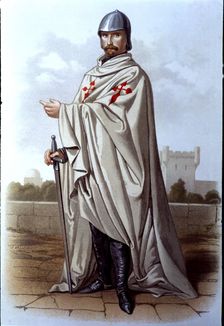 Military Orders, Knight of the Order of Santiago, created in 1175, dressed in battle dress in the…