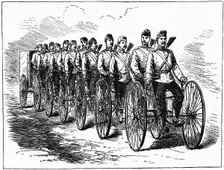 Military multicycle by Singer & Co, 1887