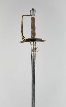 Military Smallsword and Scabbard of a Member of the British Royal Family, England, 1787/91. Creator: John Highlord Bland