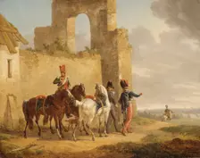 Military Scene, 1821. Creator: Edouard Swebach
