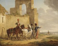 Military Scene, 1821. Creator: Edouard Swebach