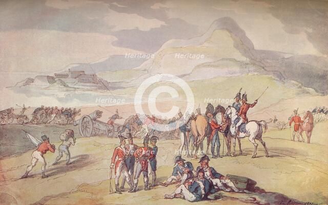 Military Scene: Landing Troops and Guns., 1801. (1914). Artist: Thomas Rowlandson