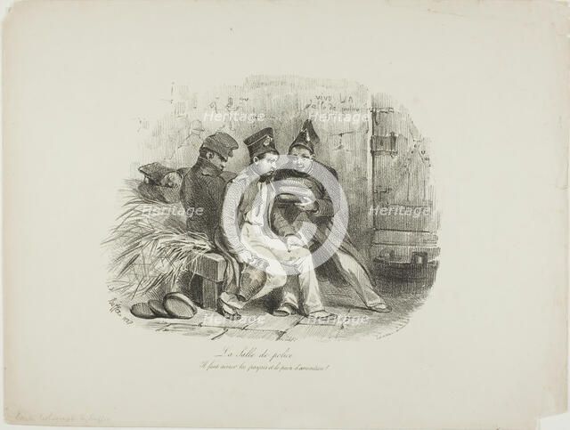 Military Prison, 1827. Creator: Auguste Raffet.