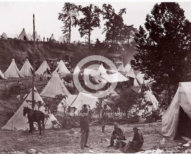 Military Railroad Camp, City Point, Virginia, 1861-65. Creator: Andrew Joseph Russell.