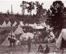 Military Railroad Camp, City Point, Virginia, 1861-65. Creator: Andrew Joseph Russell