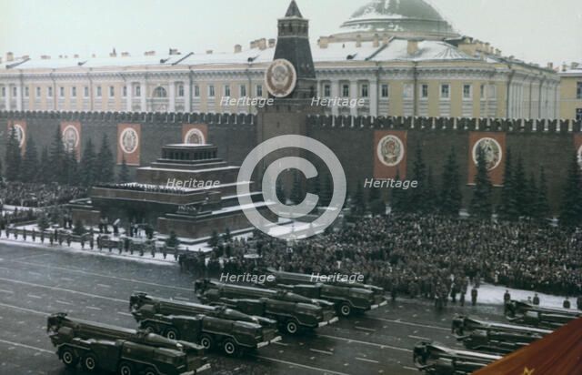 Military review, Red Square, Moscow, 1971. Artist: Unknown