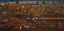 Military Review with Fath Ali Shah and Abbas Mirza, 1815. Creator: Unknown