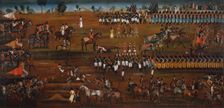 Military Review with Fath Ali Shah and Abbas Mirza, 1815. Creator: Unknown