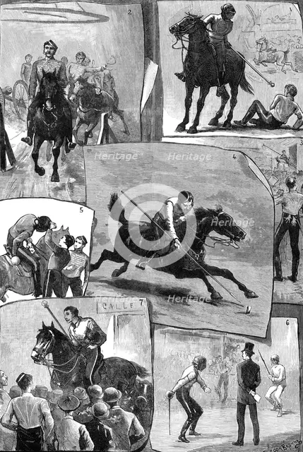 Military Tournament at Agricultural Hall for the Royal Cambridge Asylum for Soldiers' Widows, 1881. Creator: Unknown.