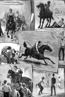 Military Tournament at Agricultural Hall for the Royal Cambridge Asylum for Soldiers Widows, 1881. Creator: Unknown