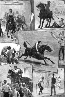 Military Tournament at Agricultural Hall for the Royal Cambridge Asylum for Soldiers Widows, 1881. Creator: Unknown