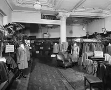 Military Tailoring Showroom, Harrods, Brompton Road, Knightsbridge, London, April 1919. Artist: Adolph Augustus Boucher