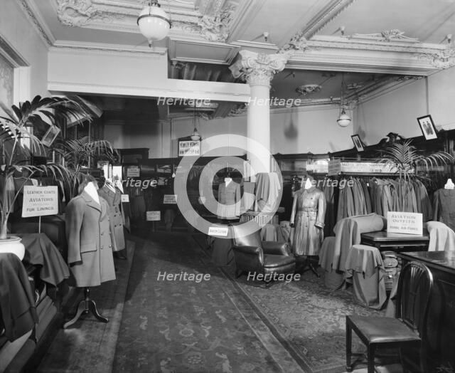 Military Tailoring Showroom, Harrods, Brompton Road, Knightsbridge, London, April 1919. Artist: Adolph Augustus Boucher.