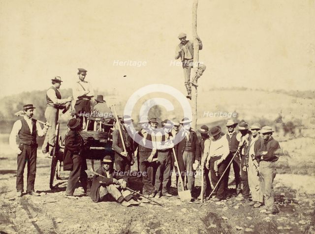 Military Telegraphic Corps, Army of the Potomac, Berlin, October 1862, 1862. Creator: Alexander Gardner.