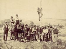 Military Telegraphic Corps, Army of the Potomac, Berlin, October 1862, 1862. Creator: Alexander Gardner
