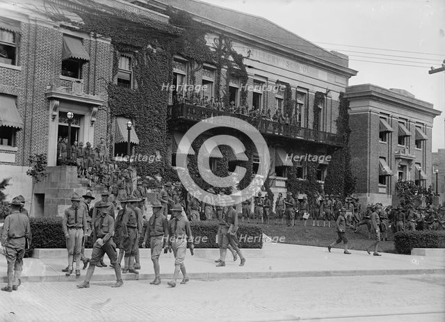 Military Training, 1917 or 1918. Creator: Harris & Ewing.
