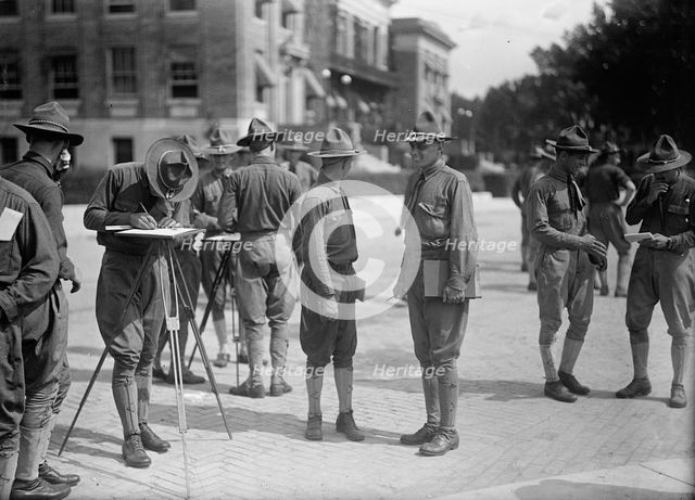 Military Training, 1917 or 1918. Creator: Harris & Ewing.