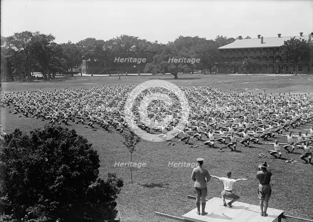 Military Training, 1917 or 1918. Creator: Harris & Ewing.