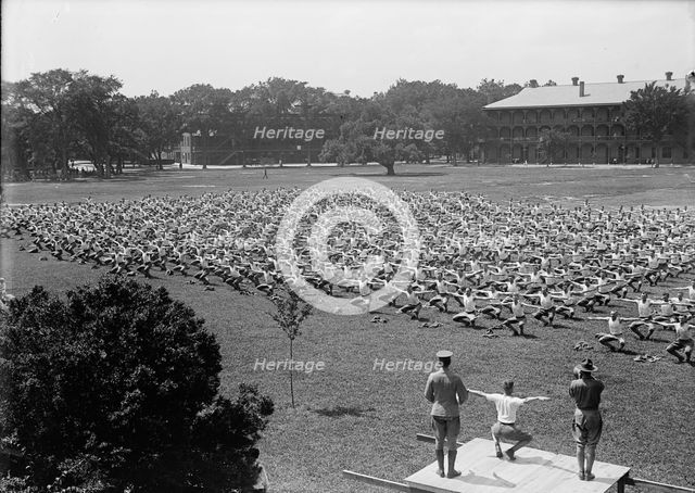 Military Training, 1917 or 1918. Creator: Harris & Ewing.