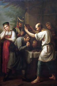 Militiaman's Seeing Off, After 1812. Creator: Ivan Luchaninov