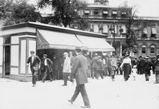 Milk 1 cent - City Hall Park, N.Y., between c1910 and c1915. Creator: Bain News Service