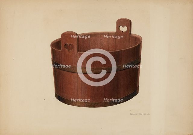 Milk Tub, c. 1941. Creator: Ralph Russell.