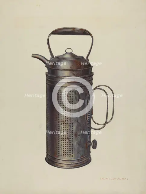 Milk Warmer, c. 1939. Creator: Edward L Loper.