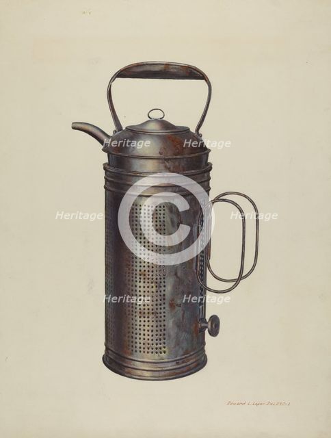 Milk Warmer, c. 1939. Creator: Edward L Loper.